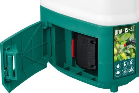 ЗУБР 15 л бак, 1 АКБ (4Ач), 5 кг опрыскиватель аккумуляторный, Li-Ion 18В по цене 9 720 руб. купить в Воронеже.