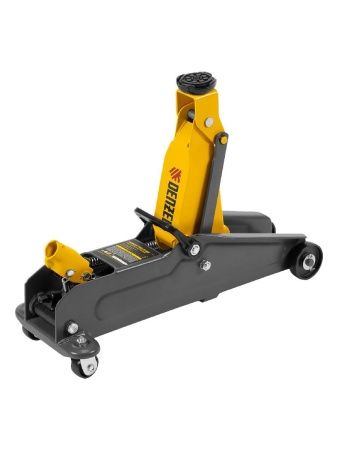 Домкрат гидравлический подкатной, 2 т, 135-385 мм, в пласт. кейсе Denzel по цене 5 710 руб. купить в Воронеже.