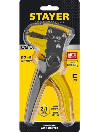 STAYER CS-50, 0.2 - 6 мм2, автоматический стриппер, Professional (22636) по цене 710 руб. купить в Воронеже.