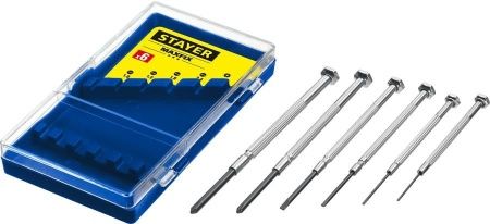 Отвертки часовые для особоточных работ 6 предм., STAYER по цене 179 руб. купить в Воронеже.