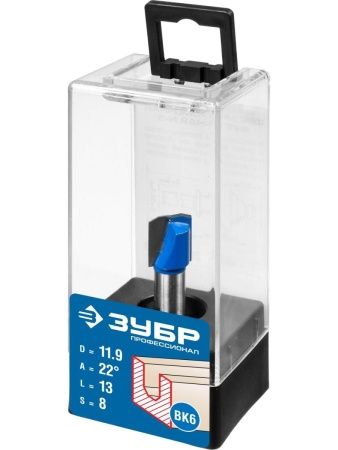 ЗУБР 11.9 x 13 мм, фреза пазовая фасонная №3, Профессионал (28742-11.9-22) по цене 300 руб. купить в Воронеже.