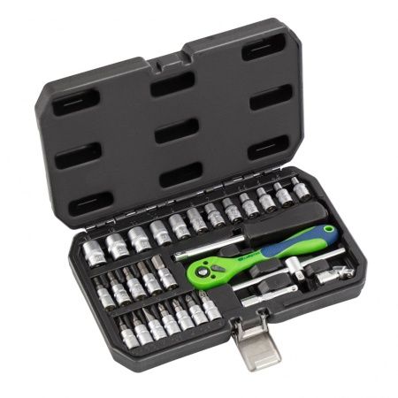 Набор инструментов 29 предметов, CrV, 1/4" Сибртех по цене 1 755 руб. купить в Воронеже.