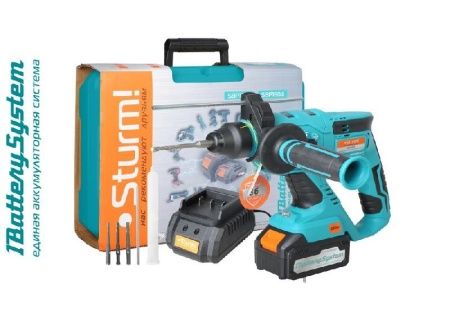 Аккумуляторный перфоратор Sturm! CRH1822 1BatterySystem по цене 11 990 руб. купить в Воронеже.