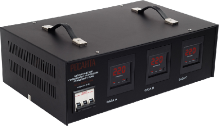 Стабилизатор напряжения РЕСАНТА АСН-3000/3-ЭМ по цене 29 390 руб. купить в Воронеже.