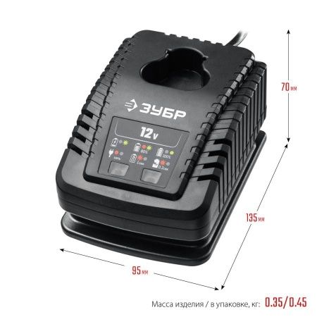ЗУБР 12В, 2А, тип T7, зарядное устройство для Li-Ion АКБ, Профессионал. RT7-12-2 по цене 2 180 руб. купить в Воронеже.