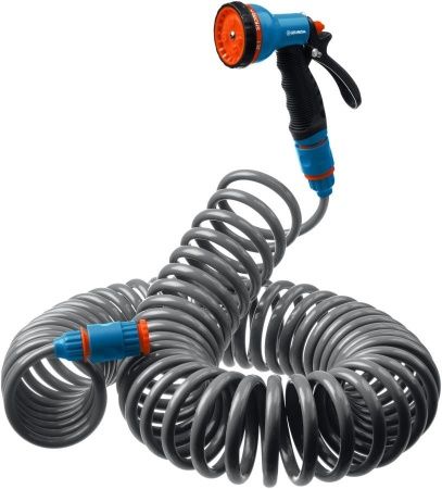 GRINDA PROLine набор поливочный: шланг спиральный 3/8″x15м, пистолет-распылитель, адаптеры по цене 2 530 руб. купить в Воронеже.