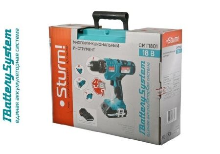 Аккумуляторный шуруповерт-мультитул 4в1 Sturm! CMT1801 1BatterySystem по цене  купить в Воронеже.