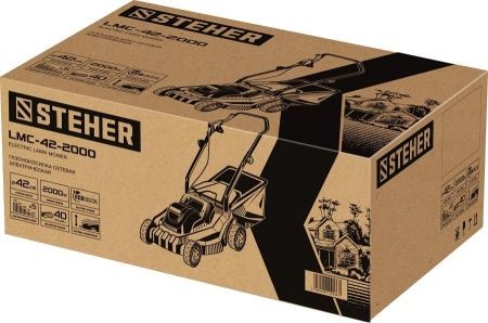 STEHER 2000 Вт, ш/с 42 cм, сетевая газонокосилка (LMC-42-2000) по цене  купить в Воронеже.