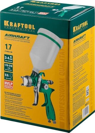 Краскопульт пневматический KRAFTOOL AirKraft HVLP с верхним бачком, 1.7мм по цене 3 650 руб. купить в Воронеже. Краскопульт пневматический KRAFTOOL AirKraft HVLP с верхним бачком, 1.7мм по цене 3 650 руб. купить в Воронеже.