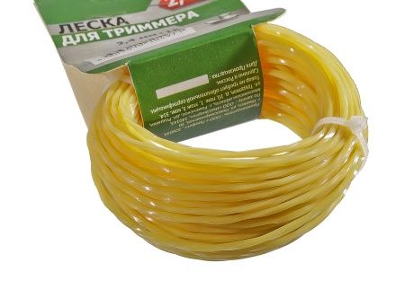 Леска для триммера, d=2.4 мм, l=15м, крученый квадрат,картон, Россия по цене 104 руб. купить в Воронеже.
