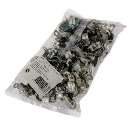 Скоба металлическая двухлапковая, 25 мм, 100 шт Сибртех по цене 657 руб. купить в Воронеже.