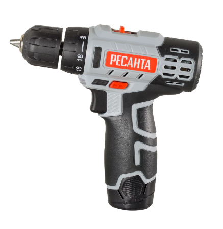 Дрель-шуруповерт аккумуляторная Ресанта ДА-12-2ЛК по цене 3 890 руб. купить в Воронеже.