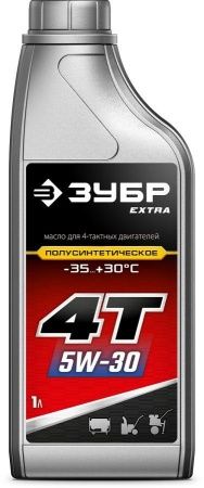 ЗУБР EXTRA 4Т-5W30 полусинтетическое масло для 4-тактных двигателей, 1 л по цене  купить в Воронеже.
