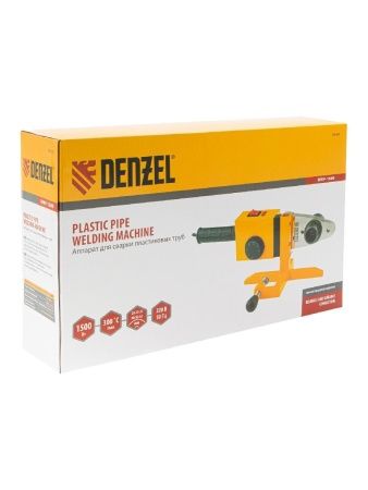 Аппарат для сварки пластиковых труб DWP-1500, 1500 Вт, 260-300 град, комплект насадок, 20-63 мм Denzel по цене 4 030 руб. купить в Воронеже.