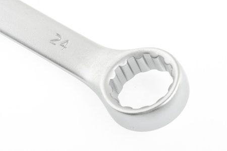 Ключ комбинированный, 24 мм, CrV, матовый хром Stels по цене 342 руб. купить в Воронеже.