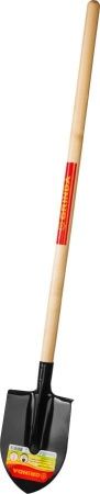 Лопата штыковая, деревянный черенок, GRINDA по цене 910 руб. купить в Воронеже.