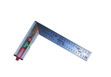 Угольник с уровнем и карандашом, 250мм, стальной, серия Кулибин, Sturm! по цене 790 руб. купить в Воронеже.