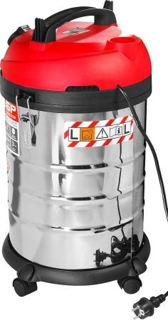 Пылесос строительный, ЗУБР ПУ-30-1400 М3, модель М3-30, 30 л, 1400 Вт, сухая и влажная уборка, корпус из нержавеющей стали, розетка до 2000Вт по цене 8 390 руб. купить в Воронеже.