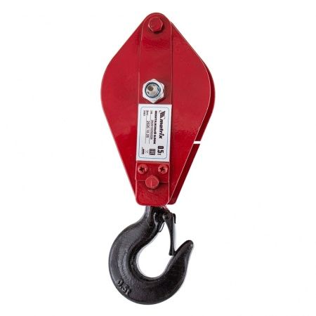 Блок монтажный с крюком, 0.5 т Matrix по цене 1 738 руб. купить в Воронеже.