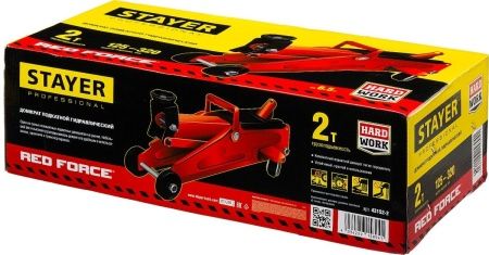 STAYER R-22 RED FORCE, 2 т, 125 - 320 мм, подкатной домкрат для легковых а/м, Professional (43152-2) по цене 3 140 руб. купить в Воронеже.