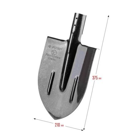 Штыковая лопата c ребрами жесткости ЗУБР ПРОФИ-5, ЛКО, без черенка по цене 470 руб. купить в Воронеже.