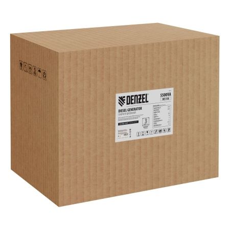 Генератор дизельный DES-55E, 5,5 кВт, 230 В, 11 л, электростартер Denzel по цене 96 600 руб. купить в Воронеже.