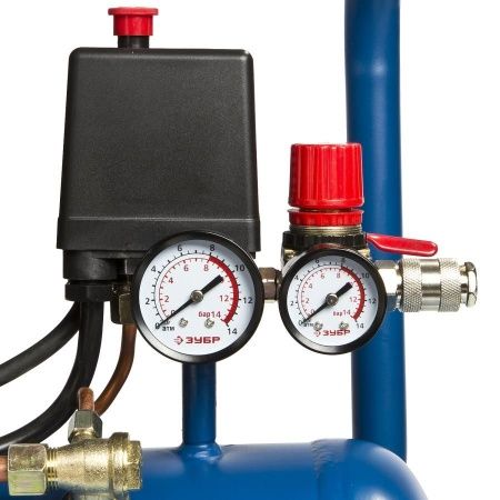 Компрессор воздушный, 240 л/мин, 24 л, 1500 Вт, ЗУБР, ЗКПМ-240-24-1.5 по цене 18 360 руб. купить в Воронеже.