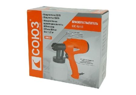 Краскопульт электрический СОЮЗ КПС-96400 по цене 2 990 руб. купить в Воронеже. Краскопульт электрический СОЮЗ КПС-96400 по цене 2 990 руб. купить в Воронеже.