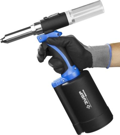 Заклепочник ЗУБР пневматический, корпус из композит материал, для заклепок из нерж стали, 2,4-3,2-4-4,8-6-6,4мм по цене  купить в Воронеже.