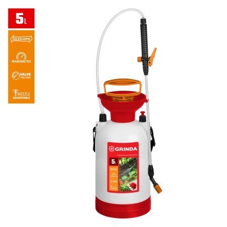 Переносной опрыскиватель GRINDA TS-5 5 л с широкой горловиной и устойчивым днищем по цене  купить в Воронеже.