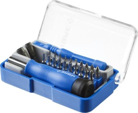 Отвертка с битами для точных работ и мобильных устройств 24 предм., ЗУБР по цене  купить в Воронеже.