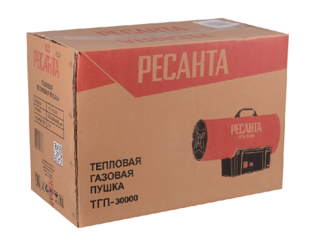 Газовая тепловая пушка РЕСАНТА ТГП-30000 по цене 7 390 руб. купить в Воронеже.