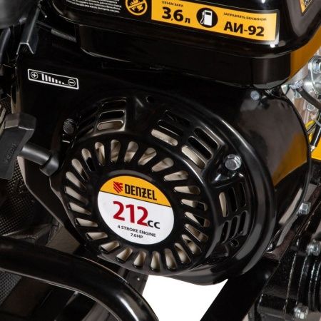 Мотоблок DPT-270X, 7 л.с, дисковое сцепление, ширина 90 см, глубина 35 см, фрез 3 х 4, ВОМ, передачи 2В/1Н Denzel по цене 47 400 руб. купить в Воронеже.