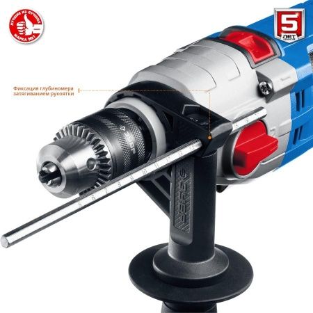 ЗУБР 850 Вт ударная 2-х скоростная дрель в кейсе, серия Профессионал по цене 8 480 руб. купить в Воронеже.