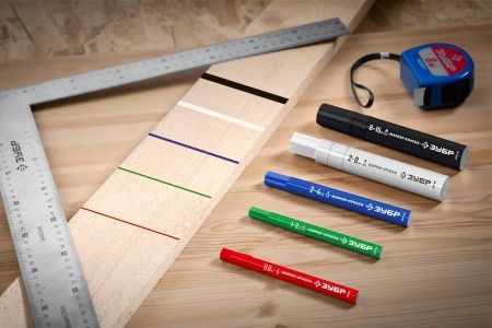 Маркер-краска ЗУБР, 2 мм круглый, красный, МК-400, серия Профессионал по цене 141 руб. купить в Воронеже.