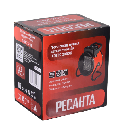 Электрическая теплопушка РЕСАНТА ТЭПК-2000K по цене 1 790 руб. купить в Воронеже.