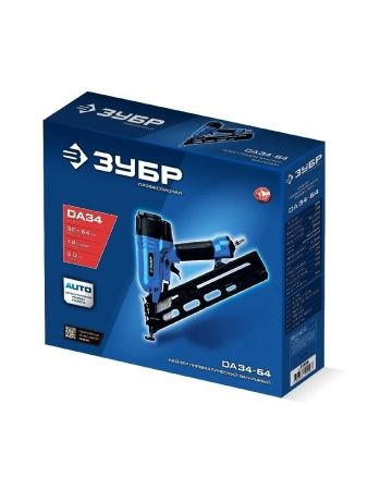 ЗУБР DA34-64, пневматический финишный нейлер для реечных гвоздей ЗУБР 15Ga, DA34 (32-64 мм), Профессионал (31926) по цене 13 270 руб. купить в Воронеже.