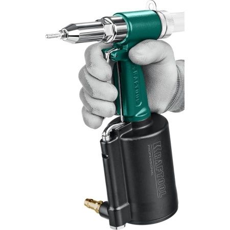 AR-48 заклепочник пневматический, корпус из алюминия, для заклепок из нержавеющей стали, 2,4-3,2-4-4,8мм, KRAFTOOL по цене 12 080 руб. купить в Воронеже.