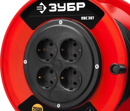 Удлинитель на катушке ЗУБР ПВС 3х0.75 40м 2200Вт, ПВС 307 по цене  купить в Воронеже.