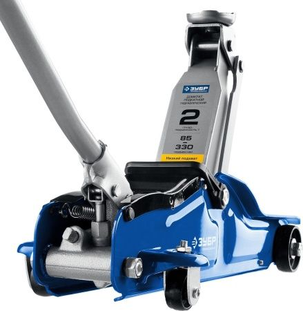 ЗУБР Т-35, 2 т, 85 - 330 мм, подкатной домкрат с низким подхватом в кейсе, Профессионал (43056-2-K) по цене 5 160 руб. купить в Воронеже.