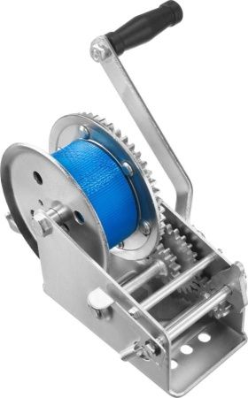 Лебедка ручная барабанная ЗУБР ″Профессионал″, тяговая, ленточная, 1,1т, 10м по цене 5 210 руб. купить в Воронеже.