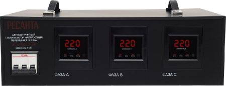 Стабилизатор напряжения РЕСАНТА АСН-3000/3-ЭМ по цене 29 390 руб. купить в Воронеже.