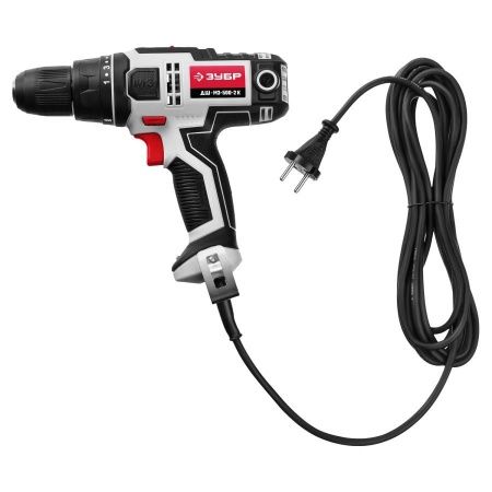 ЗУБР ДШ-М3-500-2 К дрель-шуруповерт сетевая, 500 Вт, 0-450/0-1800 об/мин, в кейсе по цене 5 870 руб. купить в Воронеже.