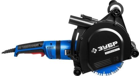 Штроборез (бороздодел), ЗУБР ЗШ-П45-2100 ПВТК, макс. глуб. 45 мм, 180 мм, подключ. пылесоса, плавный пуск, защита от перегрузки, 2100 Вт по цене  купить в Воронеже.