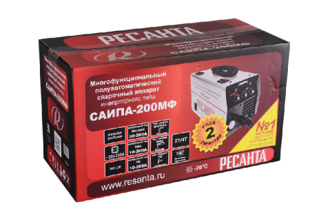 Сварочный полуавтомат многофункциональный Ресанта САИПА-200МФ (MIG/MAG/TIG) по цене 37 690 руб. купить в Воронеже.