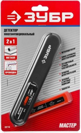 Тестер ЗУБР многофункциональный с детектором металла (до 50мм), провода под напряжением( 70-600В), встроенный фонарь по цене 1 390 руб. купить в Воронеже.