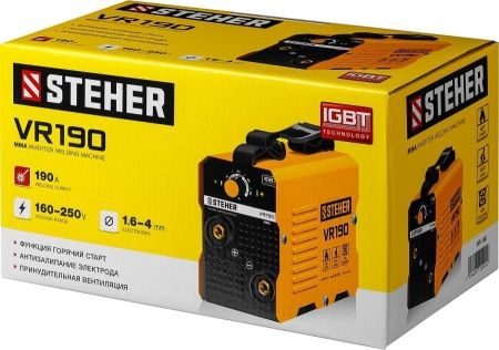 Сварочный аппарат инверторный, 190 А, STEHER по цене 5 560 руб. купить в Воронеже.