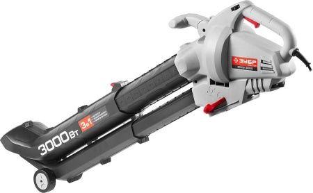 Пылесос садовый (воздуходувка) электрический, ЗУБР ЗПСЭ-3000, 8000 - 15000 об/мин, 160-270 км/ч, мусоросборник 45л, 13.5 м3/мин, 3000 Вт по цене 5 880 руб. купить в Воронеже.