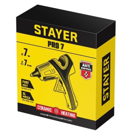 STAYER PRO 7, d 7 мм, 7 г/мин, электрический, пистолет термоклеевой, Professional (0681-07) по цене 690 руб. купить в Воронеже. STAYER PRO 7, d 7 мм, 7 г/мин, электрический, пистолет термоклеевой, Professional (0681-07) по цене 690 руб. купить в Воронеже.