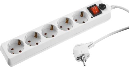 Сетевой фильтр STAYER "MASTER" MAXElectro электрический, 5 гнезд, макс. мощн. 2200 Вт, 3м
